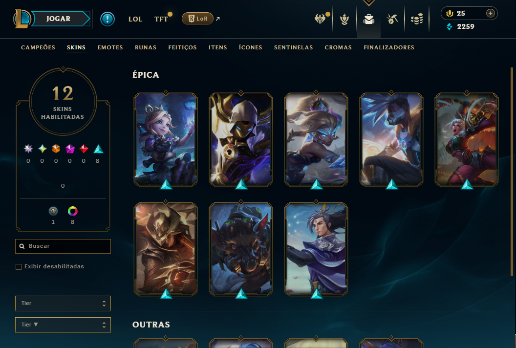Conta LOL Plat 4 MMR BUFFADO +33PDL POR VITÓRIA/FULL ACESSO/Kassadin Rapinante