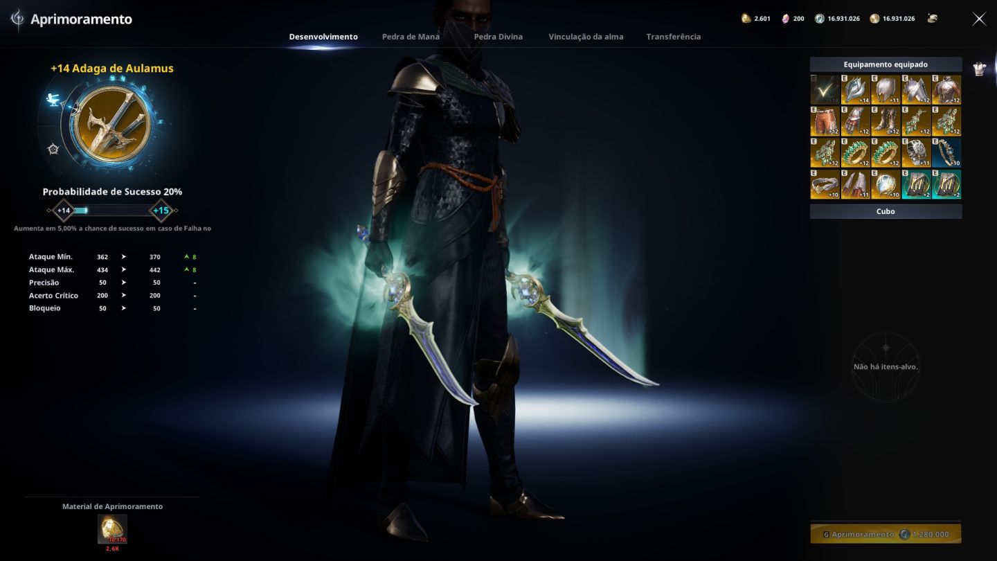 CONTA AION 2 | ASSASSINO LVL 45 (2.201 GS / 114k CP) | ISRAPHEL - TOP DMG EM DGs