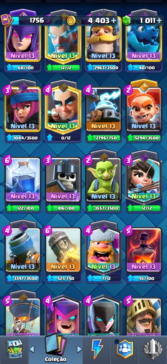 PACOTE 2 CONTAS: BRAWL STARS + CLASH ROYALE | FULL COLEÇÃO
