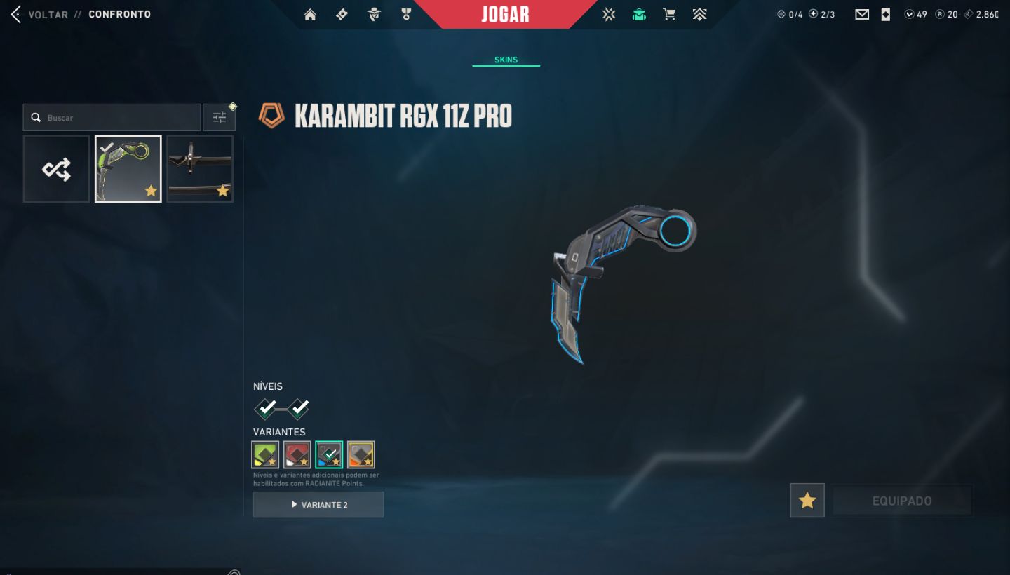 CONTA VALORANT - VARIAS SKINS - RANK GOLD - NVL 266