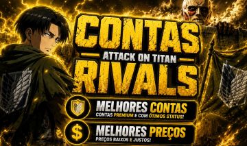 [AOTR LEIA A DESCRIÇÃO] ATTACK ON TITAN RIVALS - CONTAS GEMADAS E UPADAS