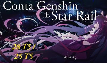 Conta Genshin & Star Rail 28 T5 / 25 T5 Antiga boa
