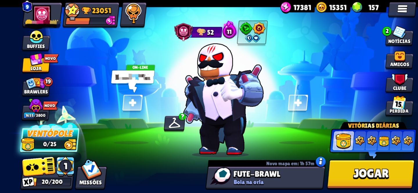 Conta Brawl stars com o El Primo upado no maximo, melhor Brawler