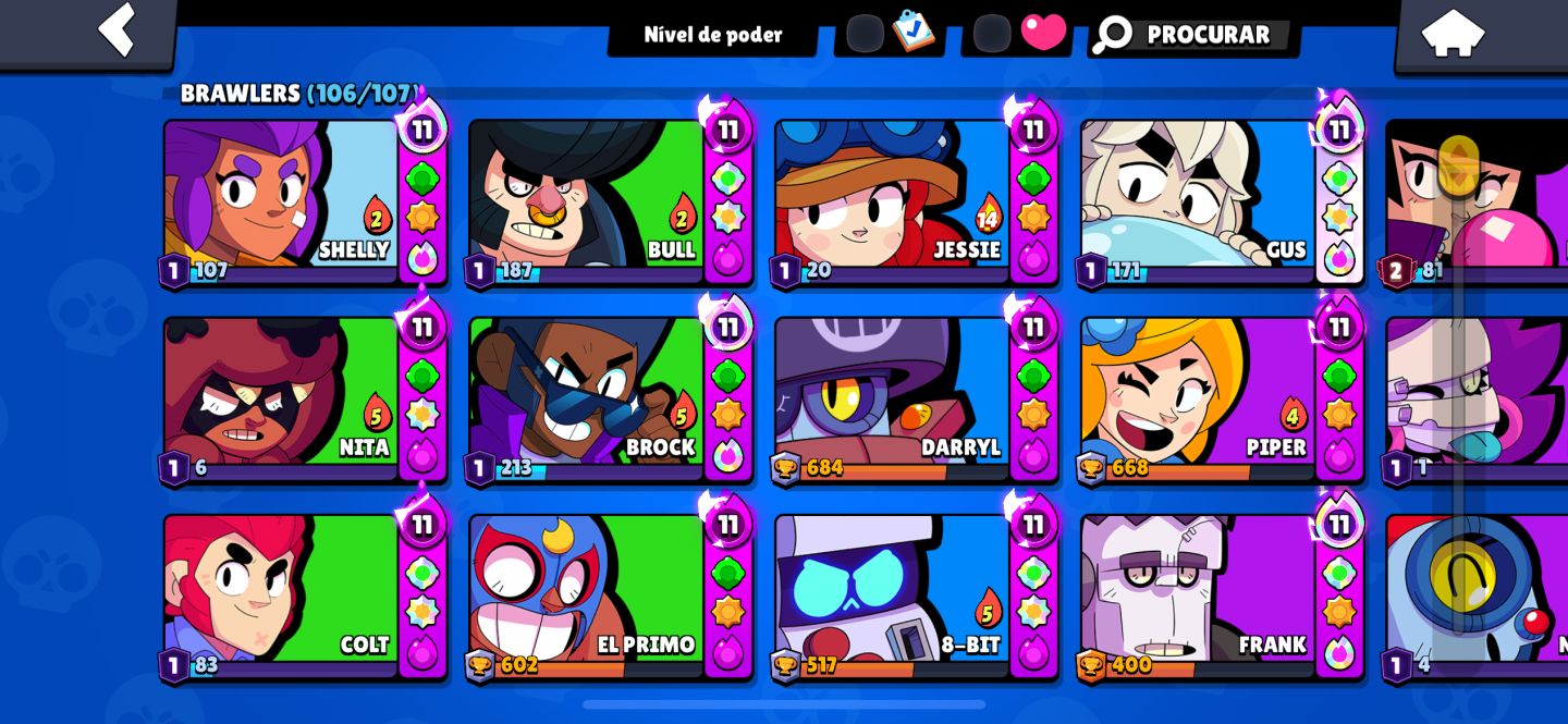 Conta de Brawl rara de 2019(Jessie dragão)