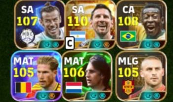 Conta efootball Messi da copa pele Gareth bale vozinha courtois maldini canavaro