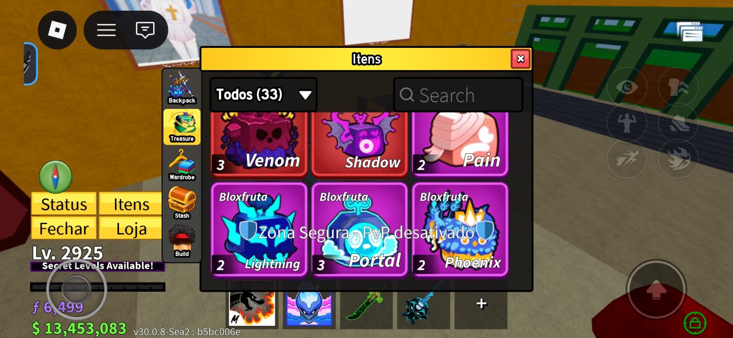 CONTA BLOX FRUITS COM ICE PERM E DARKBLADE LEVEL 2925 [VALOR NEGOCIÁVEL]