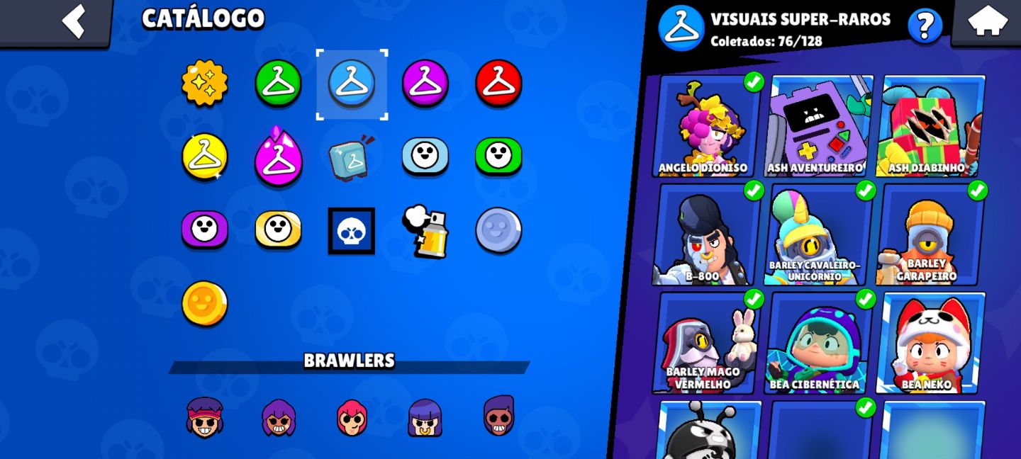 Conta de Brawl Stars com 53k de troféus e 99 Brawlers ( criada em 2021 )
