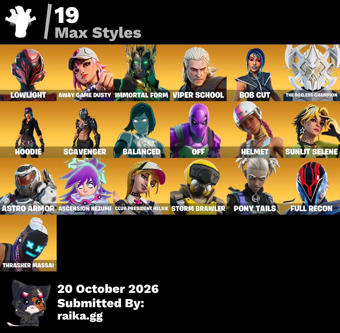 Conta de fortnite com helsie,korra,erisa, zoe clash e muito mais