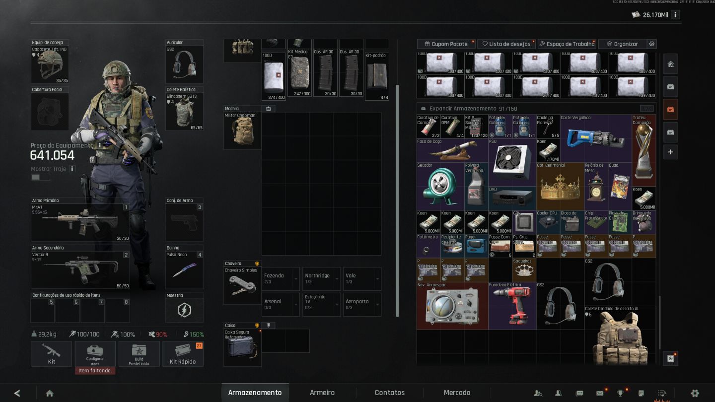 Conta Arena Blackout, Level 30, 26m Koen, Kit Neon faca borboleta.