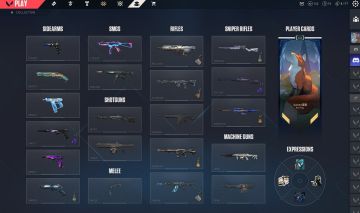 CONTA VALORANT PLATINA 1 SKINS PREMIUM + 4 FACAS