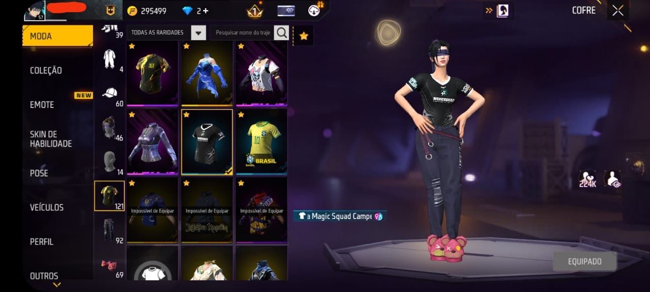 Conta de free fire com entrada do sukuna