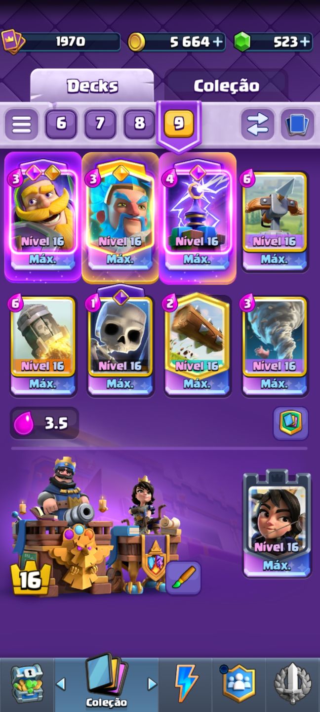 CONTA DE CLASH ROYALE COM 14k TROFÉUS