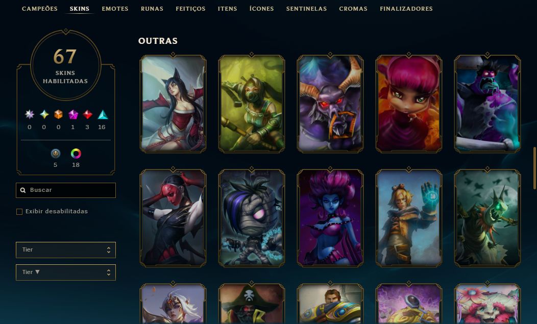 Conta Main Valorant/League OF Legends LoL Muitas Skins em ambos jogos