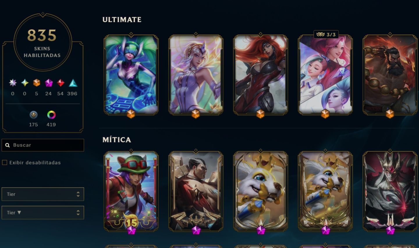 Conta De League Of Legends | 835 Skins | Lv.767 | Prata | Sem Telefone Vinculado