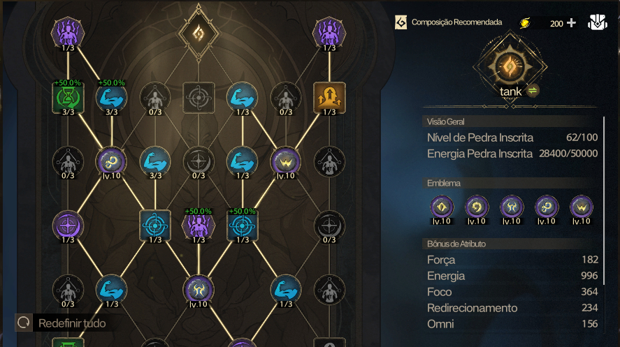 Paladina Tarisland - Latam 1 / pedra inscrita 73/ Tank de verdade! Passe on!