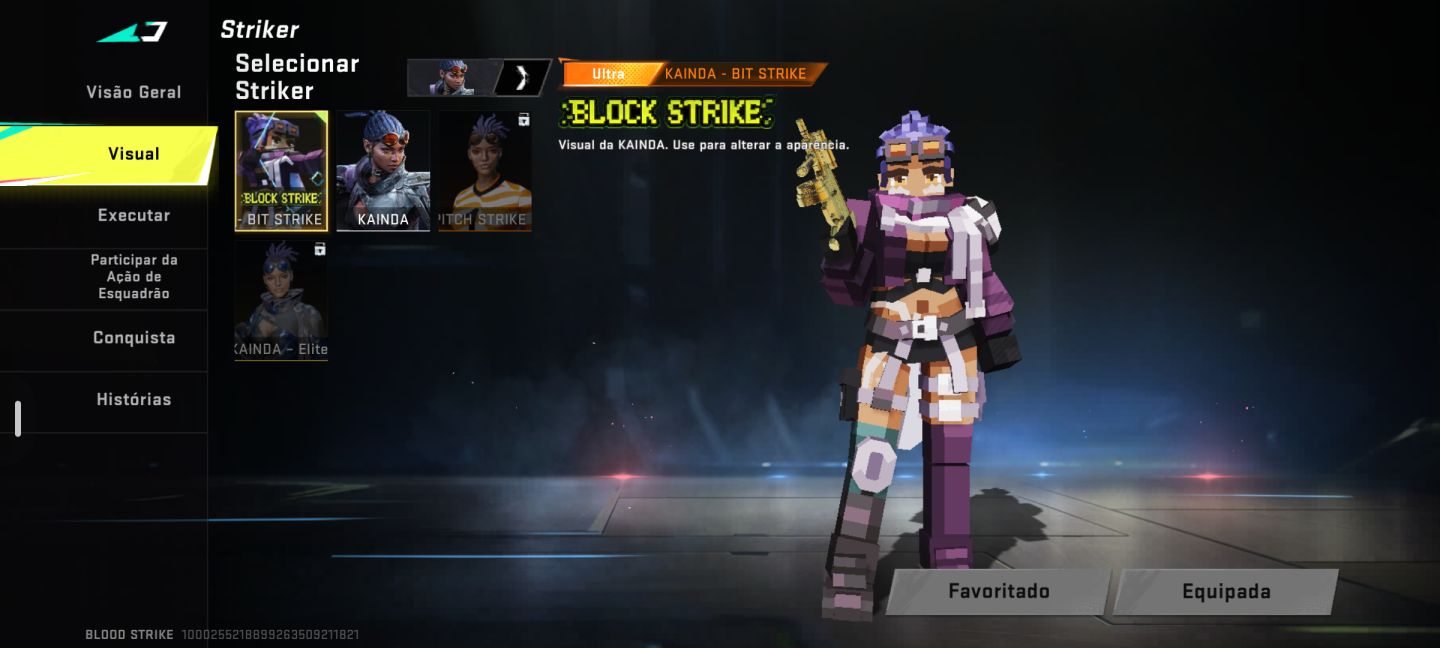 CONTA LEVEL FULL DO BLOOD STRIKE COM VARIAS SKINS