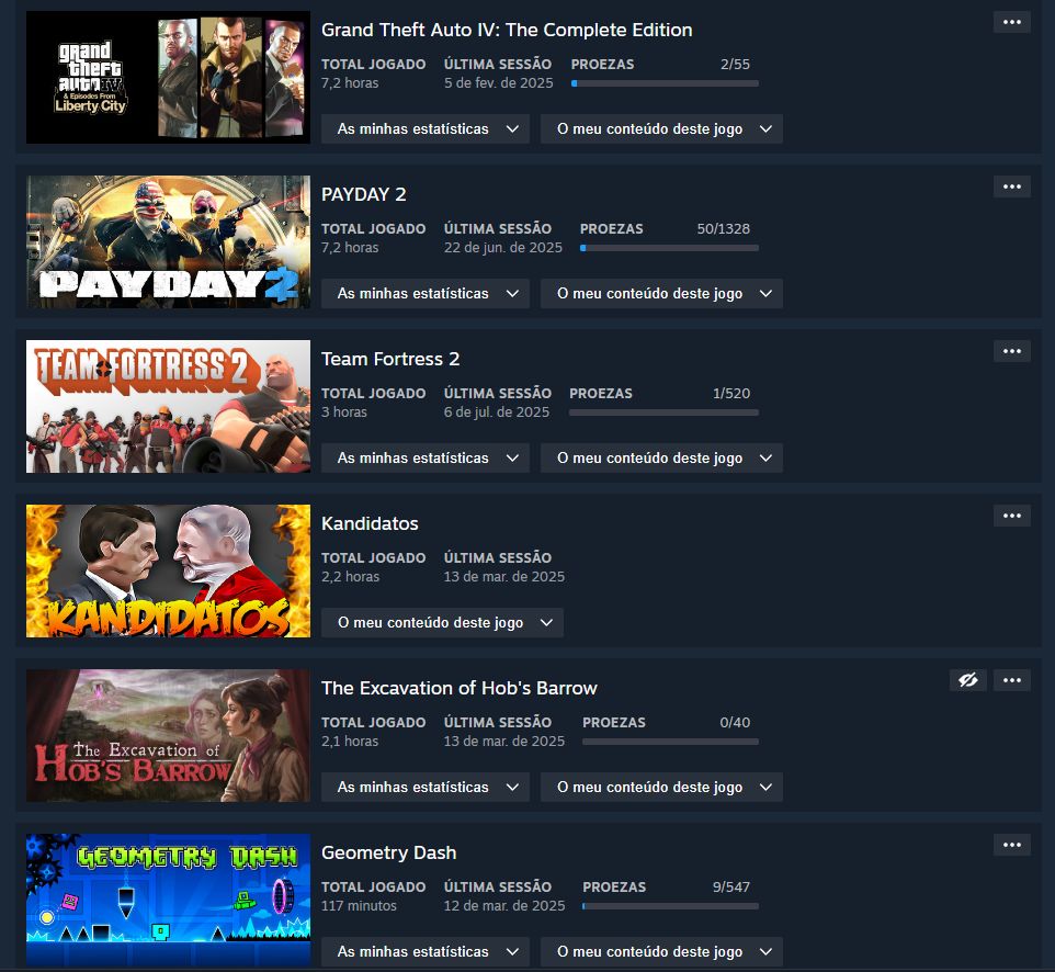 CONTA STEAM COM 30 JOGOS E F1 2024