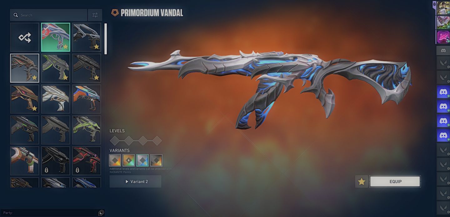 Conta Valorant Diamante1 + 9 facas + 6 vandal e muito mais