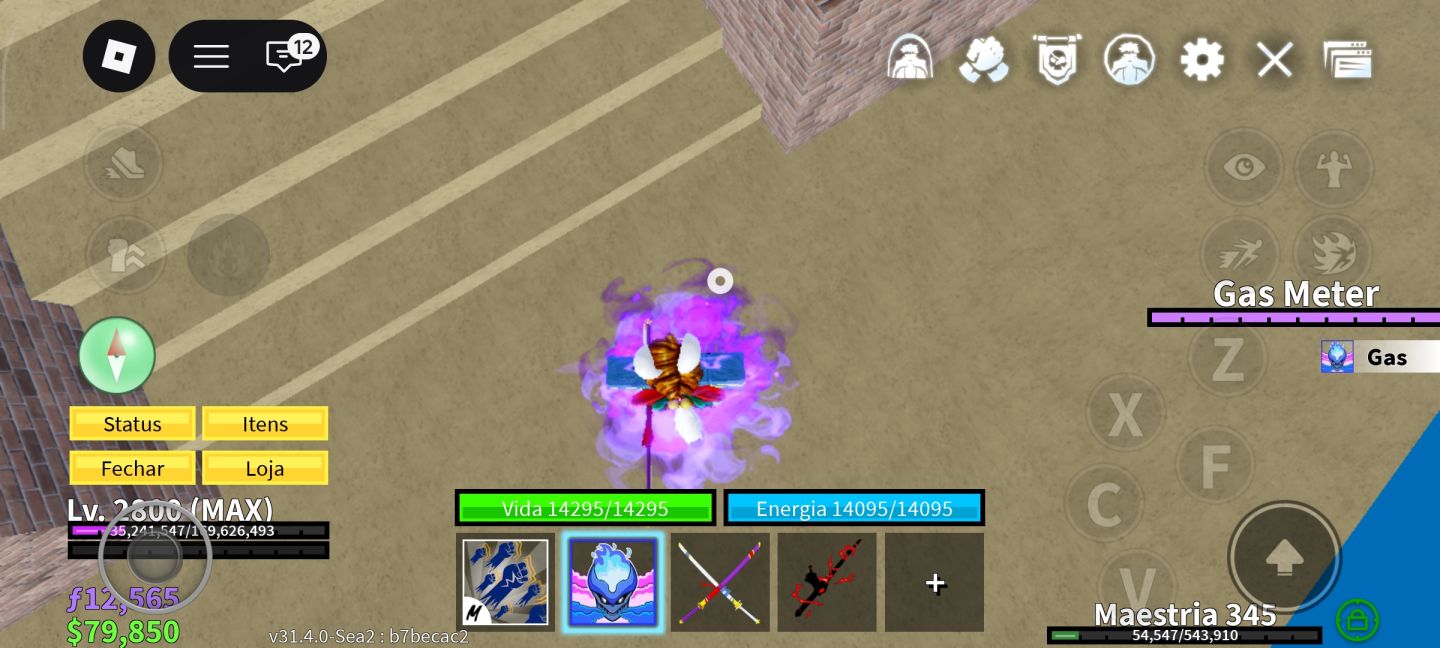 Conta Nível Máximo (Lv. 2800) | Cursed Dual Katana e Frutas Míticas