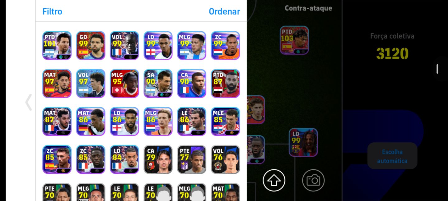 Conta Efootball com PACK da FRANÇA boa pra upar e mais caro via Konami ID