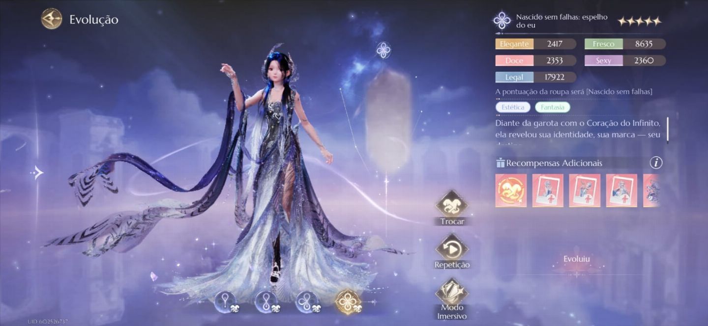 Conta Endgame - Infinity Nikki 16 sets completos + Looks Milagrosos + 4 inc.