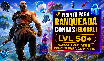 Conta Fortnite / Nível 50+ / Recente / Global / Acesso Total / Entrega Rapida