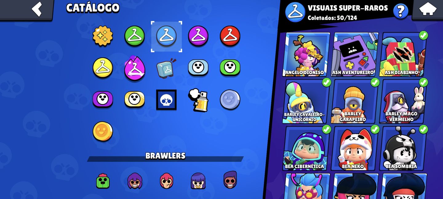 CONTA BRAWL STARS 23.064 TROFÉUS | 82/107 BRAWLERS