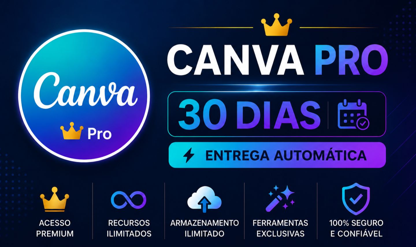 CANVA PRO 30 DIAS + BRINDE (ENTREGA AUTOMATICA)
