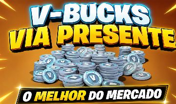 Fortnite V-bucks via presente dentro do jogo melhores ofertas desse site se liga