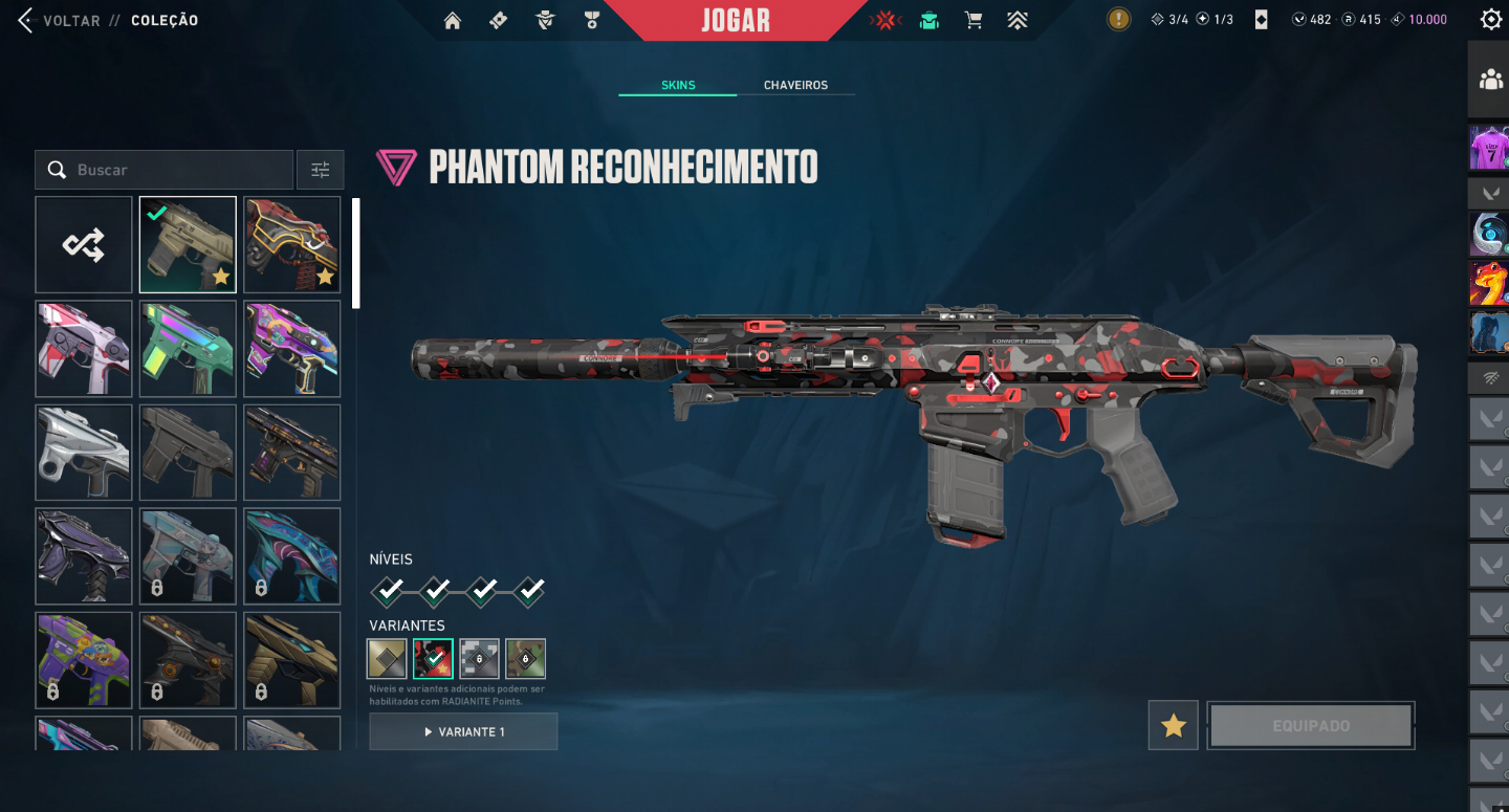 PREÇO NEGOCIAVEL! Conta valorant FullAcess Imortal 1 +20 skins,vandalpreludio