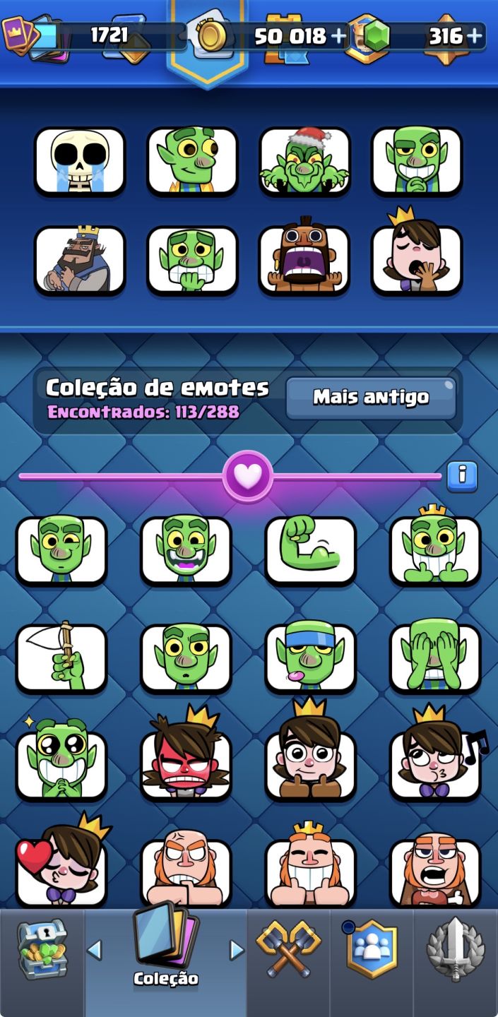 Conta Clash royale com varias cartas full