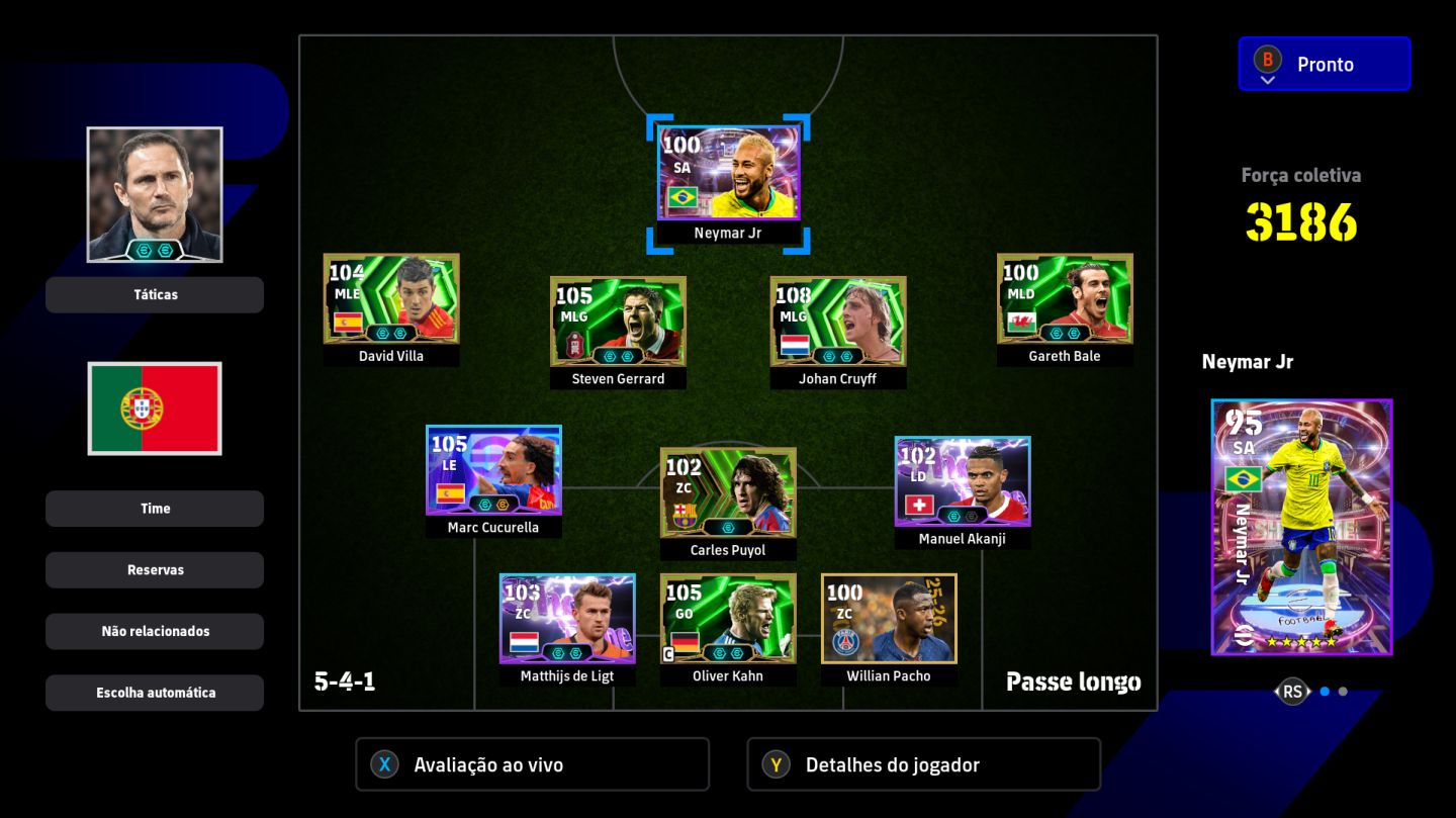Conta Efootball - Elenco Prime 3 - (Xbox/pc)