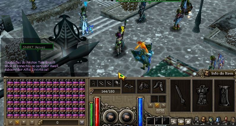 (Pra sair rápido)Lutador Lv 170 - Equipado e Shops - Servidor Awell