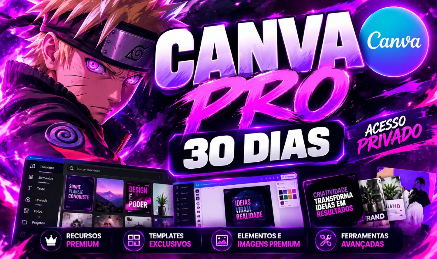+ CANVA PRO 30 DIAS | ACESSO POR LINK + ENTREGA RAPIDA