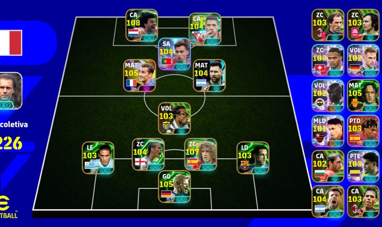 Conta efootball com gullit 108 e Puyol