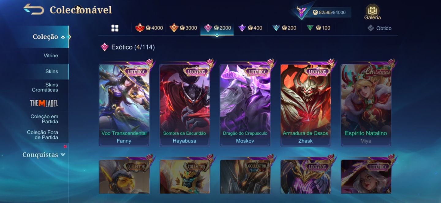 Mobile Legends conta main fanny