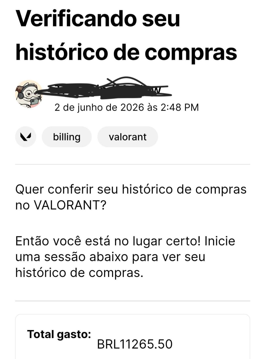 Conta valorant com todos os dados, alteração de e-mail, senha, tudo, 100% seguro