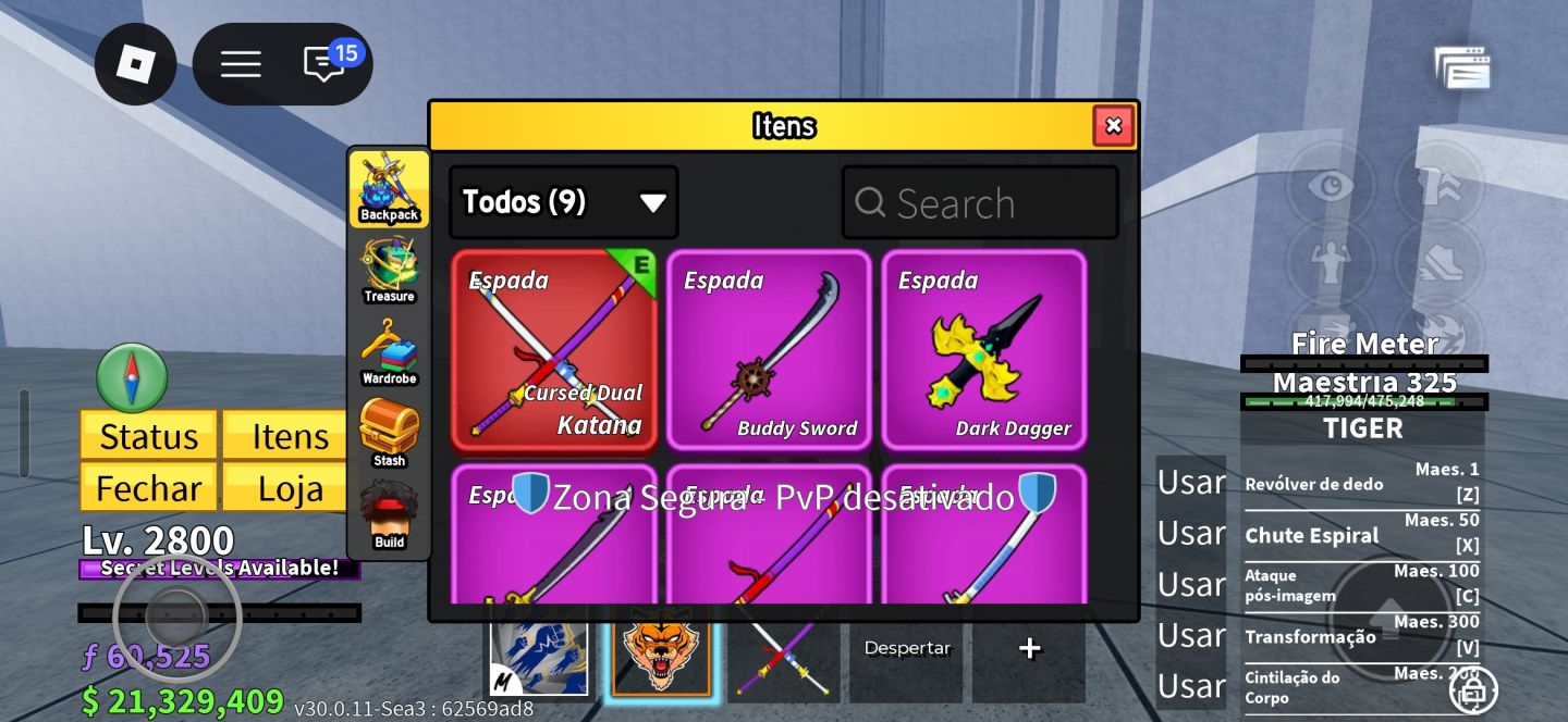 Conta Blox fruits 5 raça v4 full
