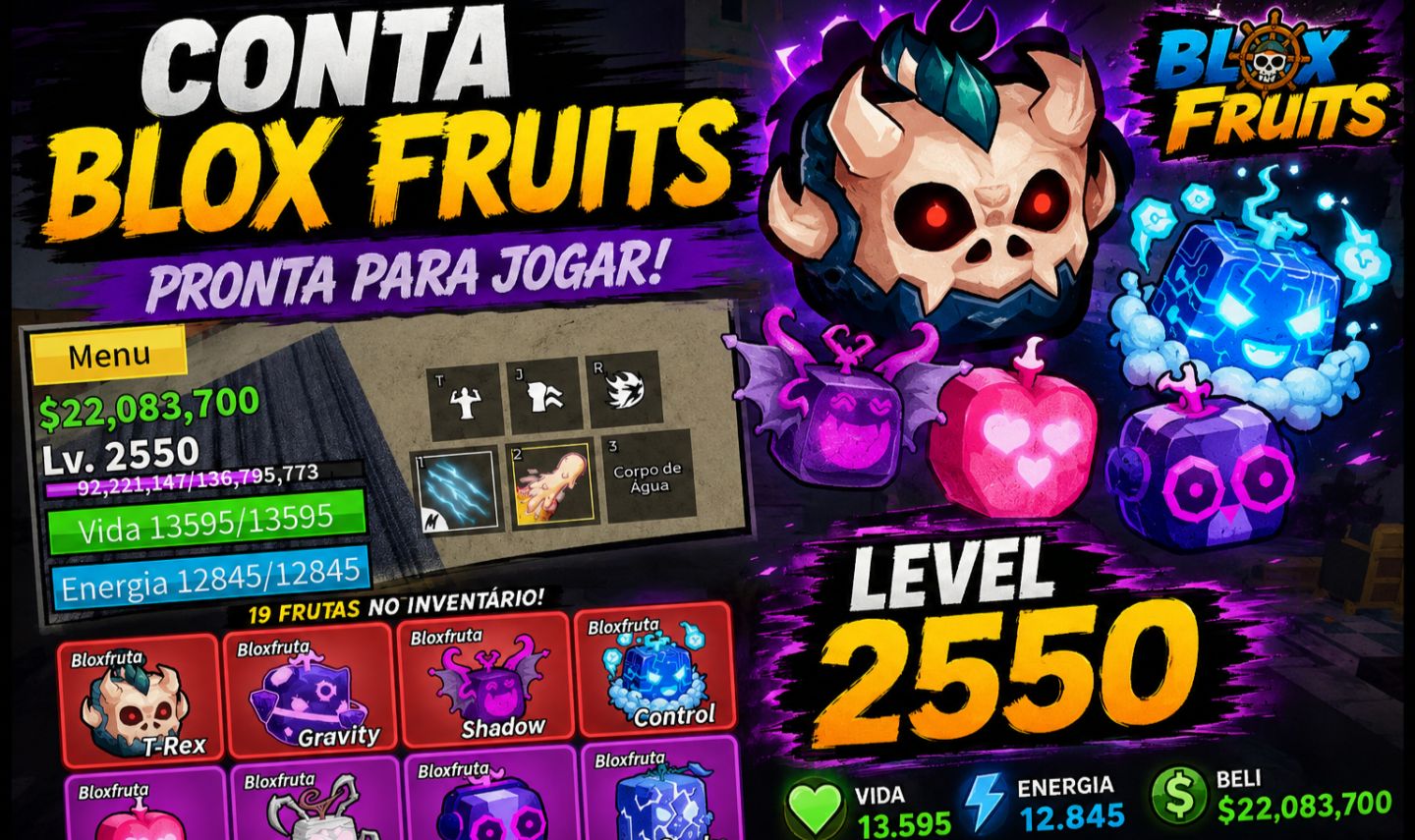 Essa conta de Blox Fruits - FULL ACESSO!