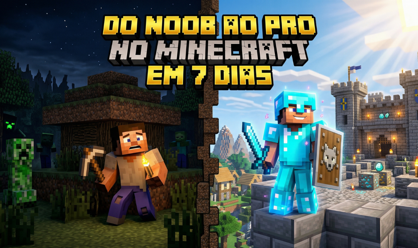 Do Noob ao Pro no Minecraft em 7 Dias