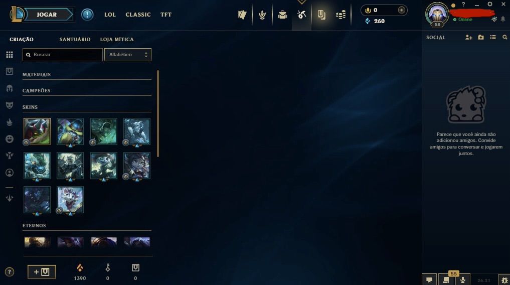 Conta main irelia | unranked + emotes de elo + espólios !
