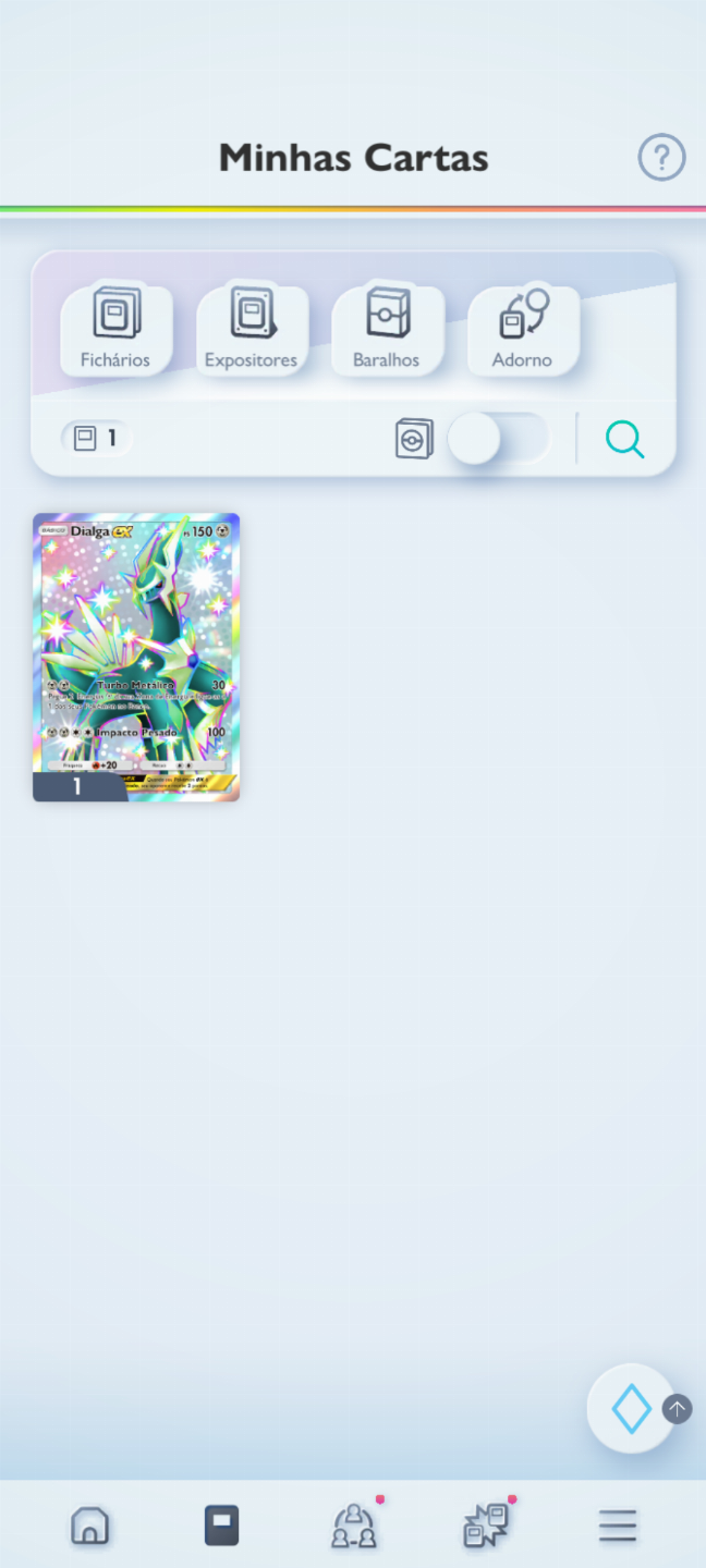 Conta Pokémon TCG - NV 37 com + de 2k cartas com muitas Full Art e Shinys!
