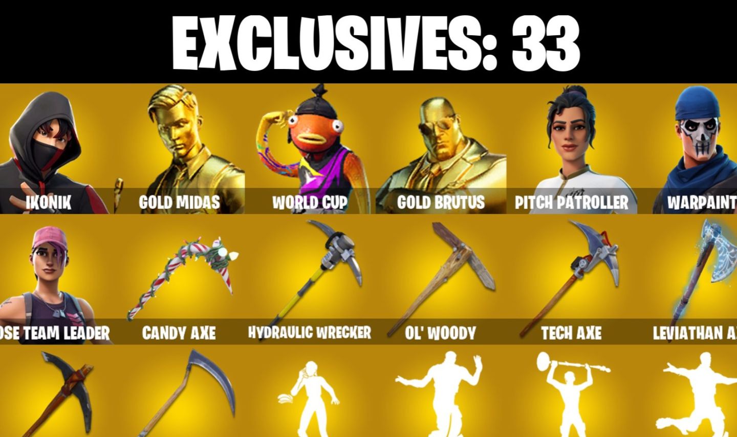 PC/PSN/NIN 140 skins | OG STW | Indigo Kuno | IKONIK | Gold Midas