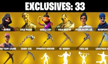 PC/PSN/NIN 140 skins | OG STW | Indigo Kuno | IKONIK | Gold Midas