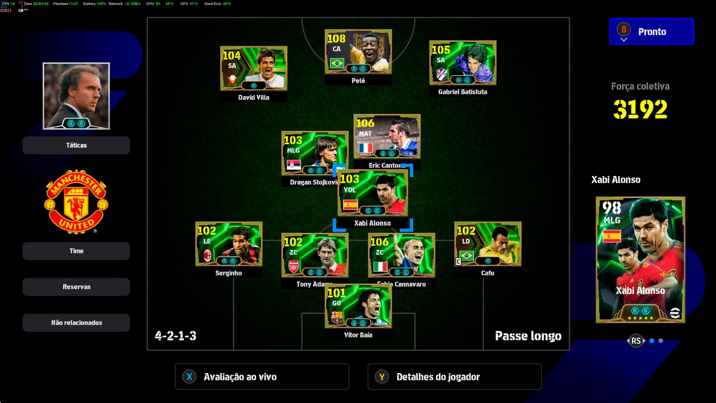 Conta PC Steam + Rei Pelé 108, E. Cantona 105 e CIA