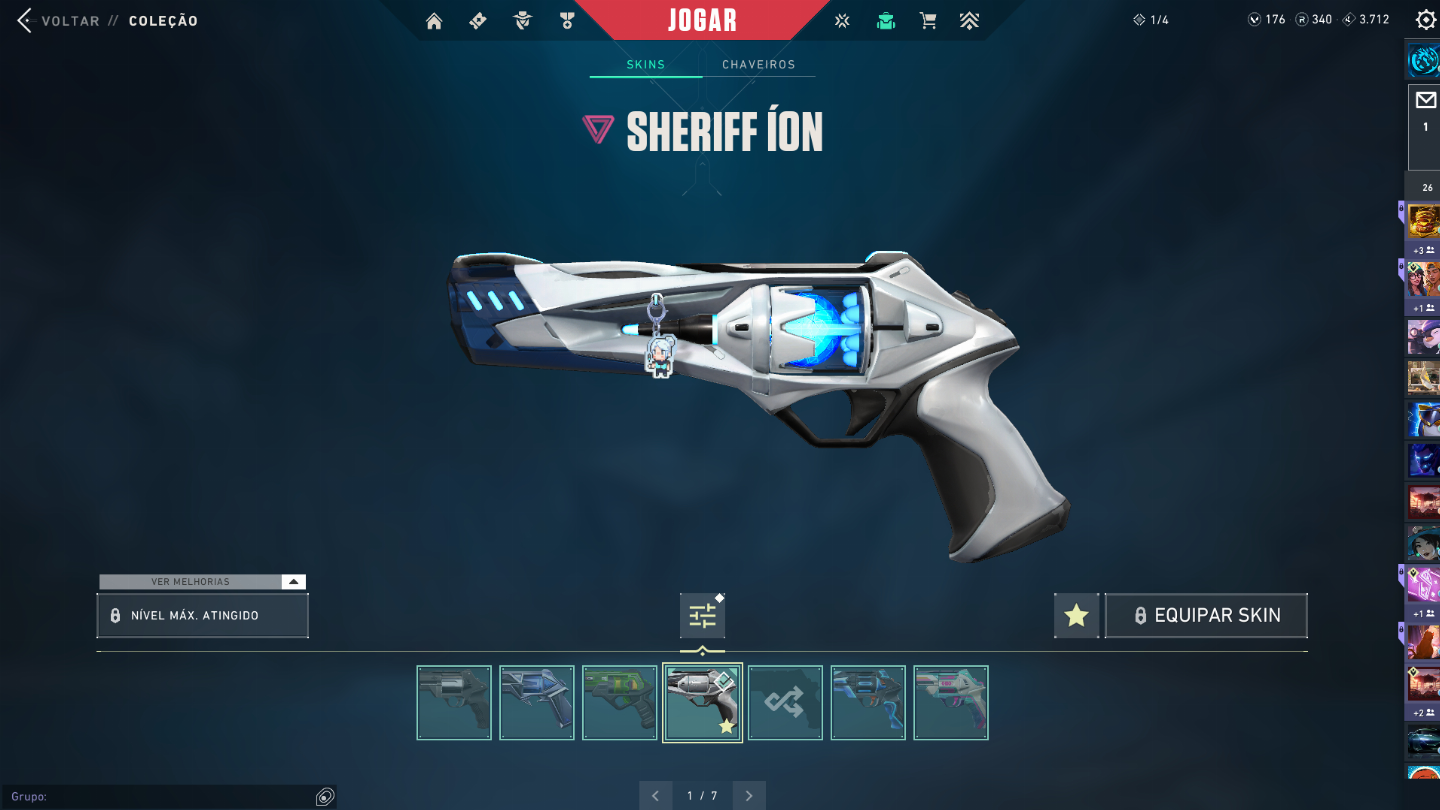 CONTA OURO/PLATINA VALORANT PRA RAPIDO! Com Muitas Skins (Champions 2025)