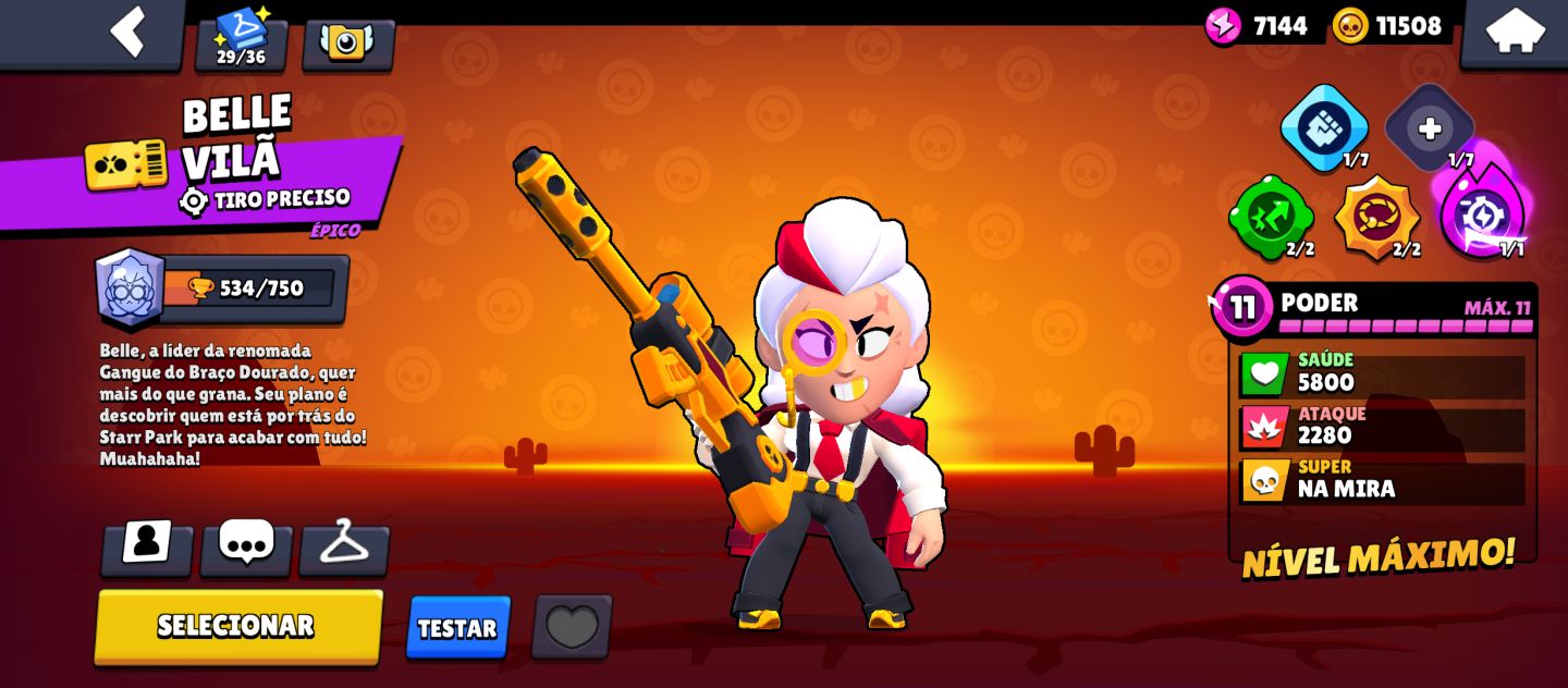 CONTA RARA DE BRAWL STARS COM MUITAS SKINS DE PARCERIA