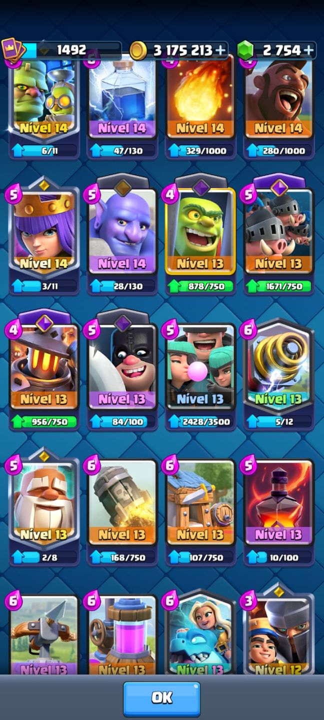 CONTA CLASH ROYALE 10 ANOS SUPER GEMADA | PREÇO NEGOCIÁVEL