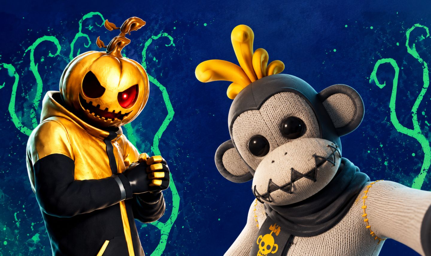 Fortnite Epic Games R$50 Gift Card + Skins Aboborado Dourado/Chiquita Espectro