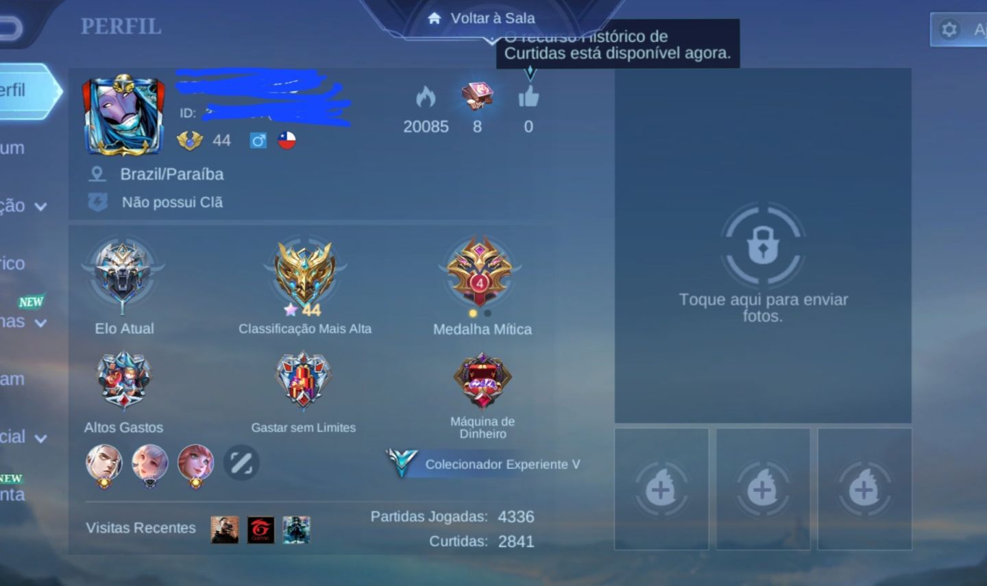 Conta Mobile Legends MELHOR CUSTO BENEFÍCIO